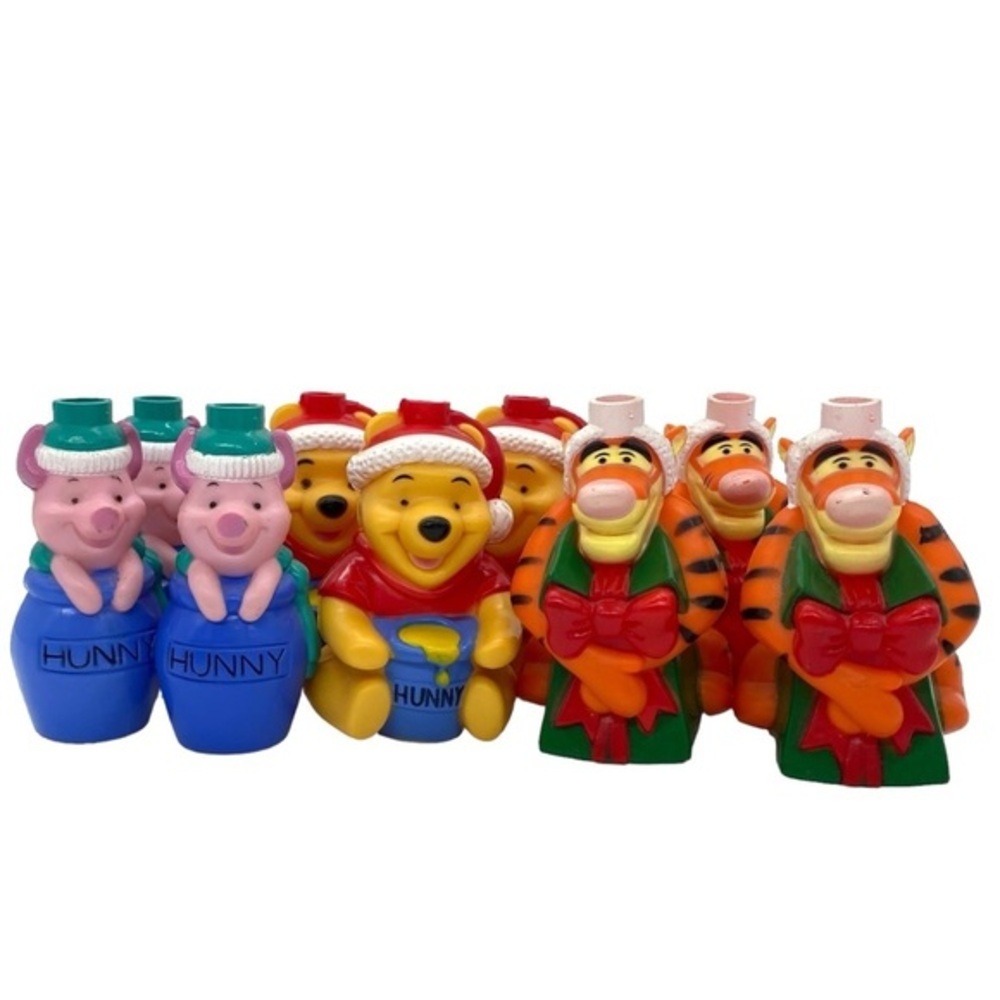 Vintage Disney Christmas Light Covers Winnie The Pooh Tigger and Piglet